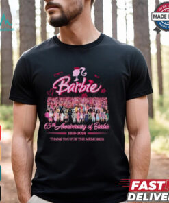 65th Anniversary Of Barbie 1959 2024 Thank You For The Memories T Shirt