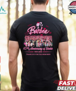 65th Anniversary Of Barbie 1959 2024 Thank You For The Memories T Shirt