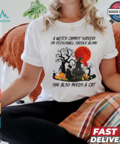 A Witch Cannot Survive On Pickleball Paddle Alone shirt