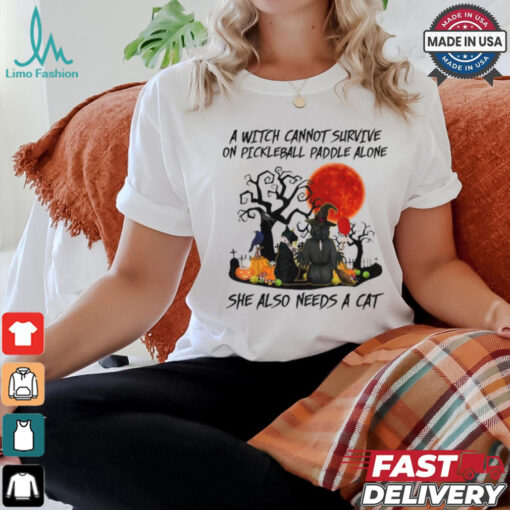 A Witch Cannot Survive On Pickleball Paddle Alone shirt
