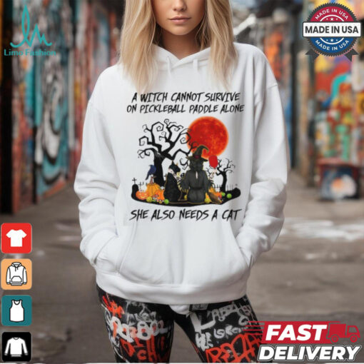 A Witch Cannot Survive On Pickleball Paddle Alone shirt