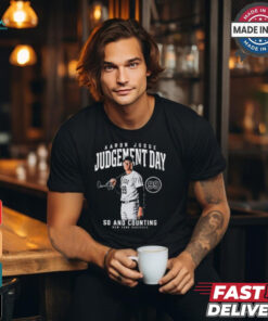 Aaron Judge New York Yankees Judgement day 50 and counting signature shirt