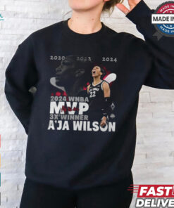 A’ja Wilson Las Vegas Aces Stadium Essentials 2024 WNBA MVP 3X Winner Graphic t shirt