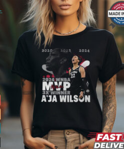 A’ja Wilson Las Vegas Aces Stadium Essentials 2024 WNBA MVP 3X Winner Graphic t shirt