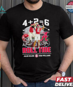 Alabama Crimson Tide Jalen Milroe x Ryan Williams Signature Roll Tide T Shirt