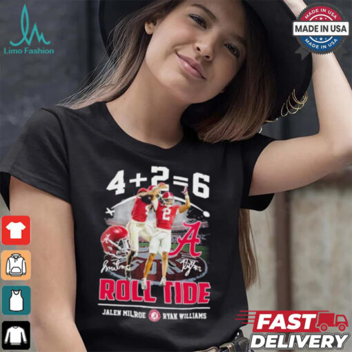 Alabama Crimson Tide Jalen Milroe x Ryan Williams Signature Roll Tide T Shirt