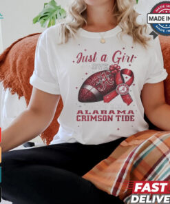 Alabama Crimson Tide Just A Girl In Love With Her Crimson Tide Personalized shirt