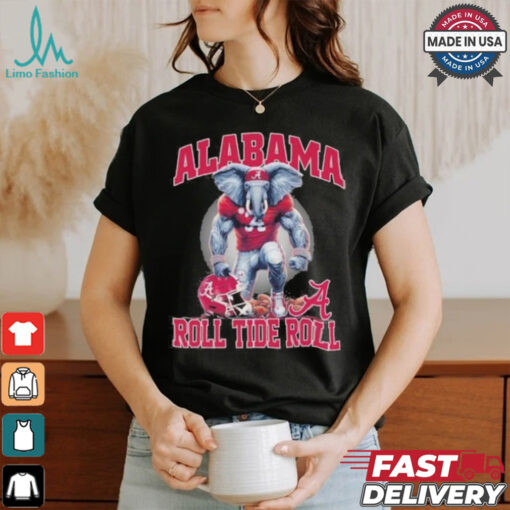 Alabama Crimson Tide Mascot Roll Tide Roll 2024 Shirt
