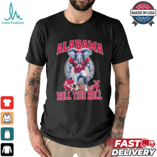 Alabama Crimson Tide Mascot Roll Tide Roll 2024 Shirt