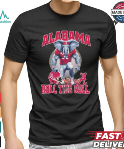 Alabama Crimson Tide Mascot Roll Tide Roll 2024 Shirt