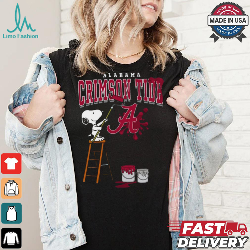Alabama Crimson Tide Snoopy Painting Shirt Alabama Crimson Tide Snoopy Painting Shirt