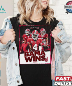 Alabama Crimson Tide Wins 41 34 Bulldogs Football 2024 In Tuscaloosa Final Score Shirt