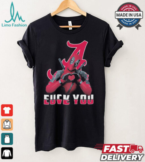 Alabama Crimson Tide X Deadpool Fuck You Love You Shirt