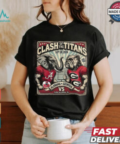 Alabama Vs Georgia Clash Of The Titans Sept 28 2024 T shirt