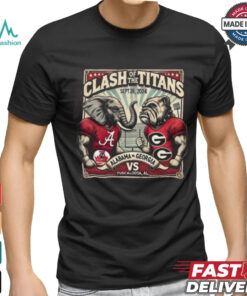 Alabama Vs Georgia Clash Of The Titans Sept 28 2024 T shirt