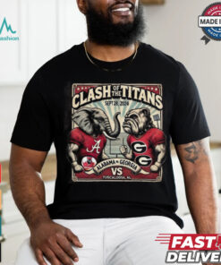 Alabama Vs Georgia Clash Of The Titans Sept 28 2024 T shirt