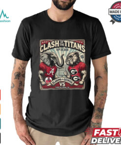 Alabama Vs Georgia Clash Of The Titans Sept 28 2024 T shirt