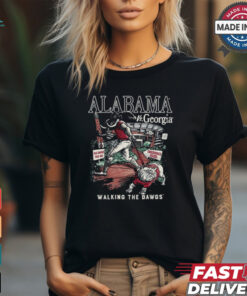 Alabama vs Georgia Gameday 2024 Walking The Dawgs T Shirt