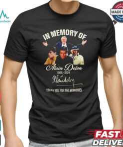 Alain Delon In Memory Of 1935 2024 Thank You For The Memories Signature Shirt