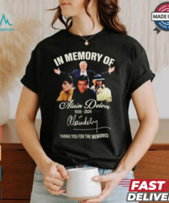 Alain Delon In Memory Of 1935 2024 Thank You For The Memories Signature Shirt