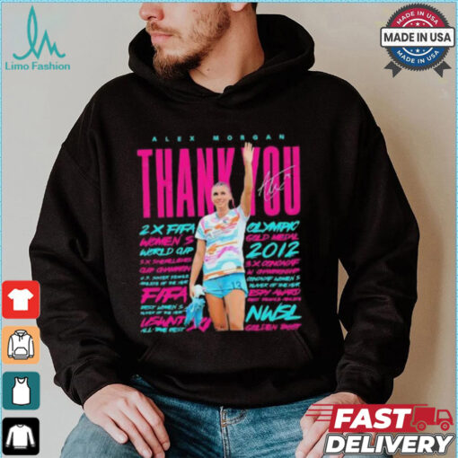 Alex Morgan Womens Soccer thank you signature 2024 shirt