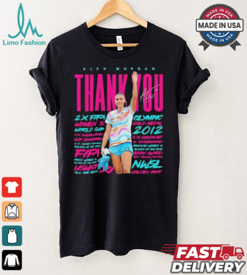 Alex Morgan Womens Soccer thank you signature 2024 shirt