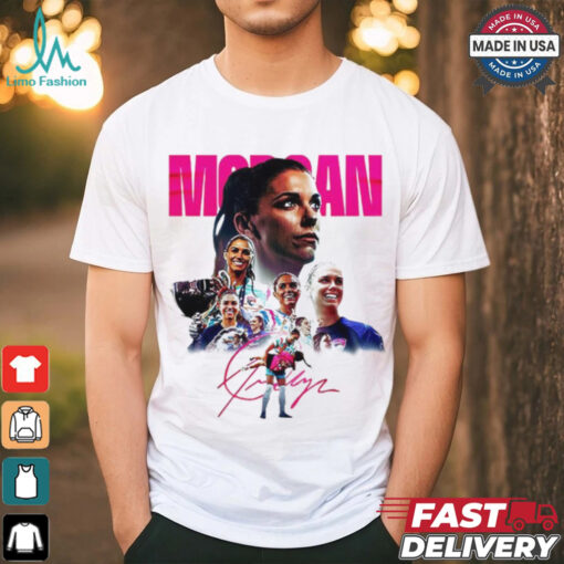 Alex Morgan women soccer player signature vintage shirt