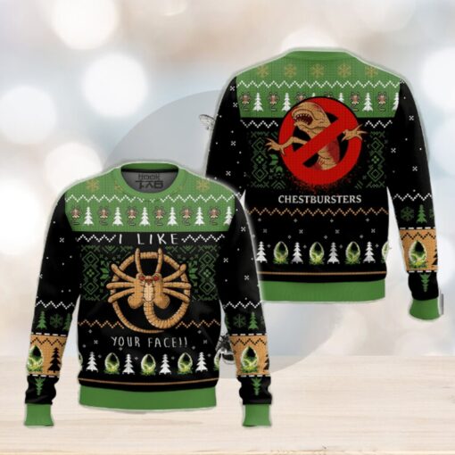 Alien Facehugger Ugly Sweater