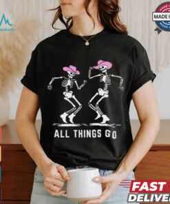 All Things Go Skeleton Cowboy Shirt