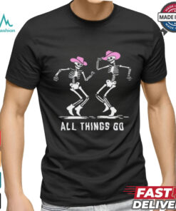 All Things Go Skeleton Cowboy Shirt