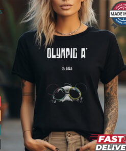 Alysha Clark Wearing Olympic A 2X Gold t shirt