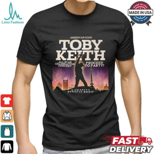 American icon Toby Keith a charity benefit show shirt