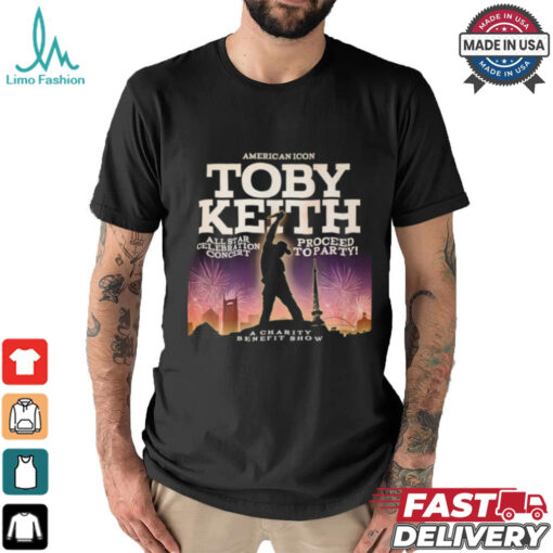 American icon Toby Keith a charity benefit show shirt