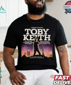 American icon Toby Keith a charity benefit show shirt