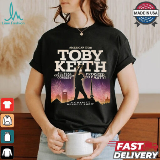 American icon Toby Keith a charity benefit show shirt