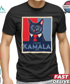 Anne Burrell Wearing Politically Purrfect Cats For Kamala 2024 Shirt