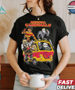 Arizona Cardinals NFL Horror Characters Movie Hippie Halloween Shirt