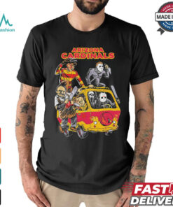 Arizona Cardinals NFL Horror Characters Movie Hippie Halloween Shirt, hoodie, sweater, long sleeve and tank top Arizona Cardinals NFL Horror Characters Movie Hippie Halloween Shirt