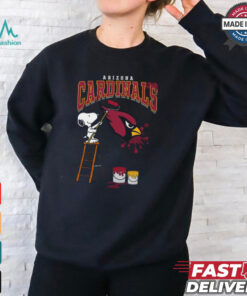 Arizona Cardinals Snoopy Painting Shirt, hoodie, sweater, long sleeve and tank top Arizona Cardinals Snoopy Painting Shirt