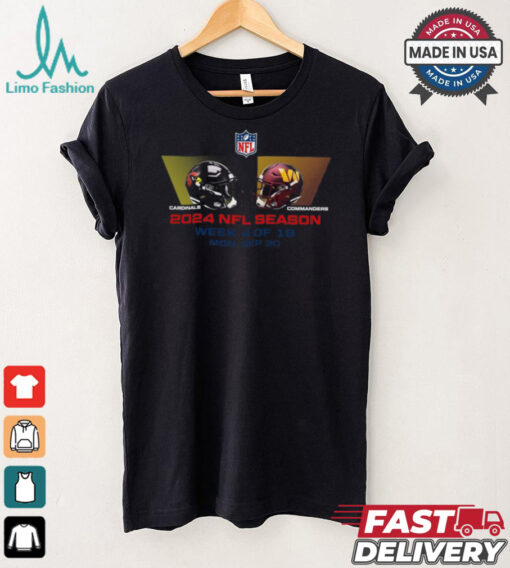 Arizona Cardinals vs Washington Commanders NFL season week 4 2024 shirt
