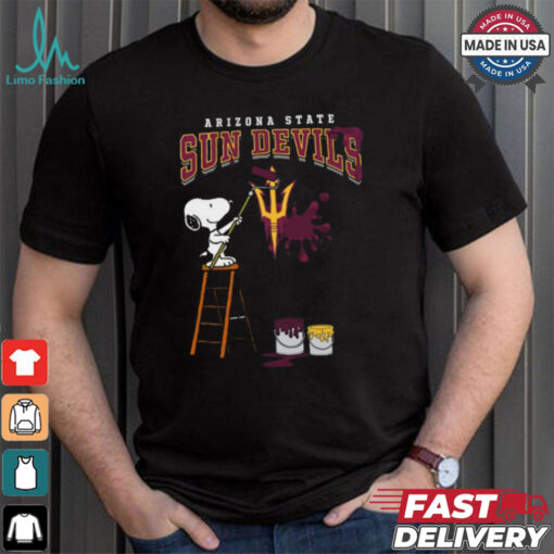 Arizona State Sun Devils Snoopy Painting Shirt
