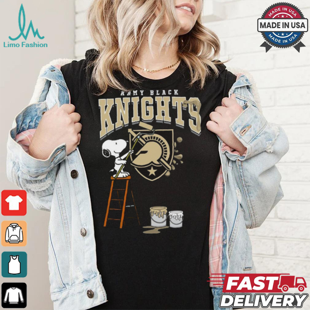 Army Black Knights Snoopy Painting Shirt Army Black Knights Snoopy Painting Shirt