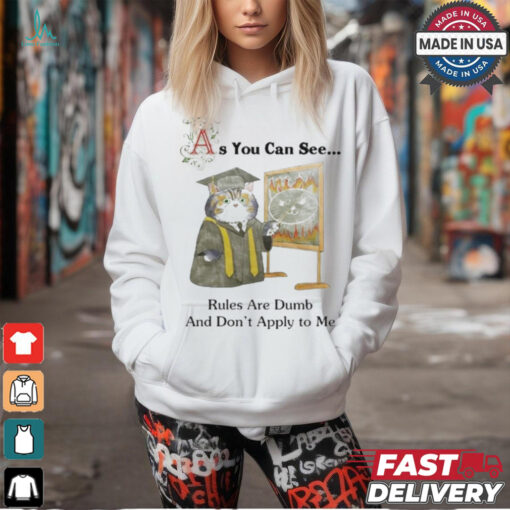 As You Can See Rules Are Dumb And Don’t Apply To Me T shirts