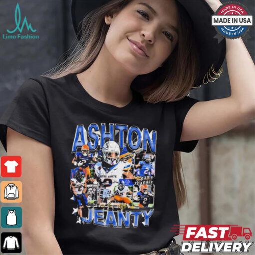 Ashton Jeanty #2 Boise State Broncos football Graphic t shirt