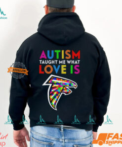 Atlanta Falcons Autism Taught Me What Love Is T Shirt