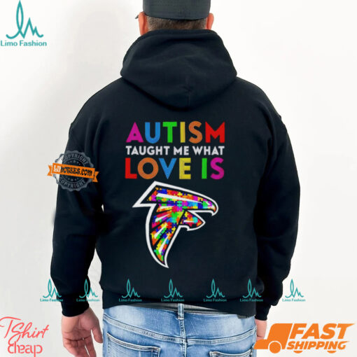 Atlanta Falcons Autism Taught Me What Love Is T Shirt