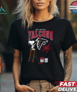 Atlanta Falcons Snoopy Painting Shirt, hoodie, sweater, long sleeve and tank top Atlanta Falcons Snoopy Painting Shirt