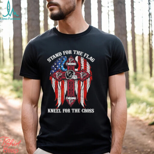 Atlanta Falcons Stand For The Flag Kneel For The Cross 2024 T shirt