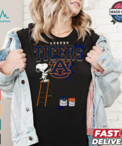 Auburn Tigers Snoopy Painting Shirt