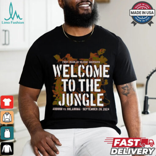 Auburn Vs Oklahoma First Regular Season Showdown 2024 Welcome To The Jungle Shirt